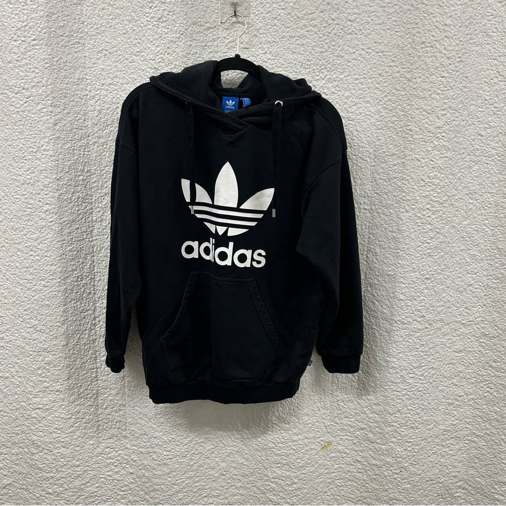 Adidas Black and White woman’s m pull over sweat shirt